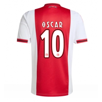 Ajax Oscar Gloukh #10 Maglia Gara Casa Repliche 2025-26 Maniche Corte